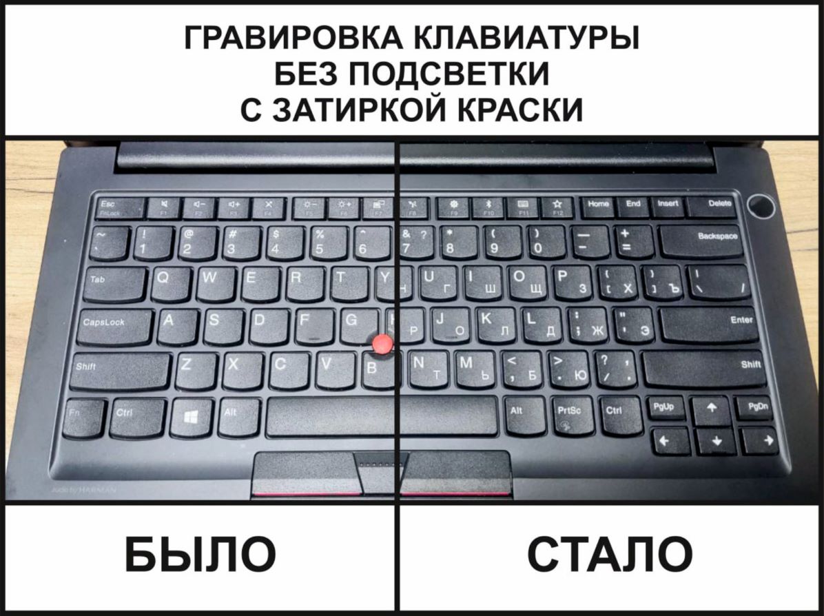 Гравировка на клавиатуре